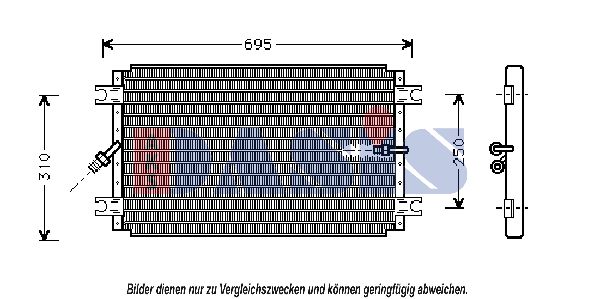 AKS DASIS Kondensators, Gaisa kond. sistēma 213780N